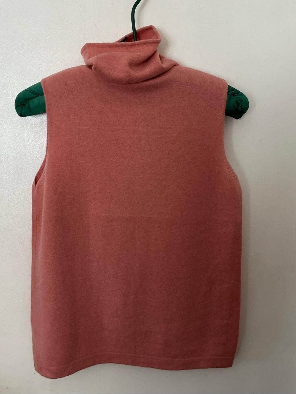 Sleeveless Cowl Neck Sweater Vest in Dusty Rose